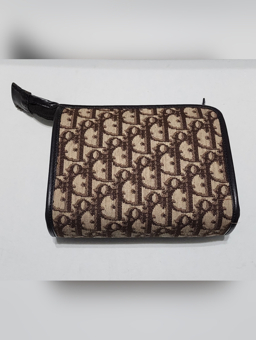 Vintage Christian Dior Diorissimo Monogram Canvas Clutch Cosmetic Mini Bag - Picture 2 of 10